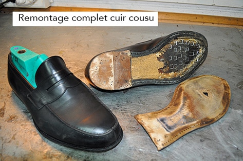 remontage cuir cordonnerie Challans