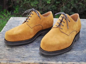 Derby velour homme