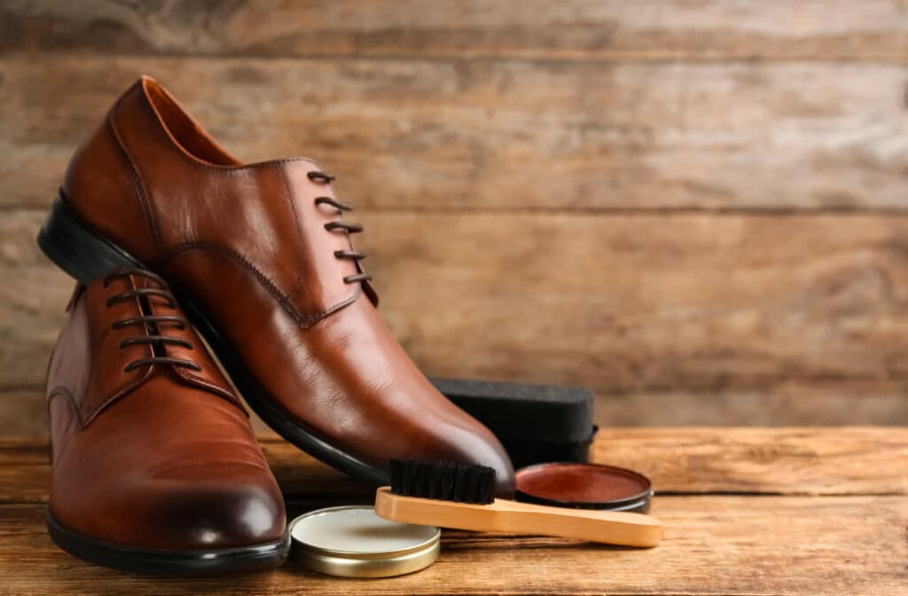 Entretien chaussures cuir